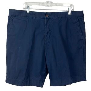 Tommy Hilfiger Chino Short Men's 40 Blue Zip Flat Front Pockets 100% Cotton